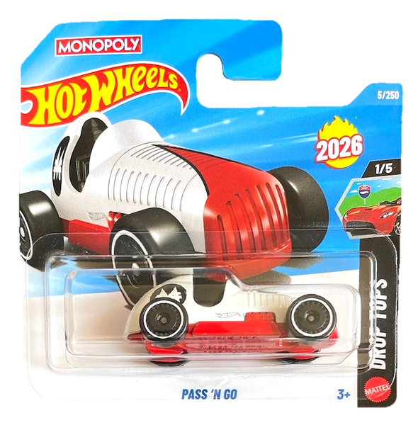 Hot Wheels Pass N Go 1/5 2026 5/250 1:64 Modellauto Kinder Spielzeug Monopoly-image