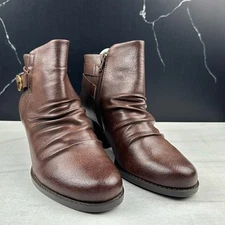 BareTraps Reliance Women’s Heeled Ankle Booties Dark Brown sz 7.5