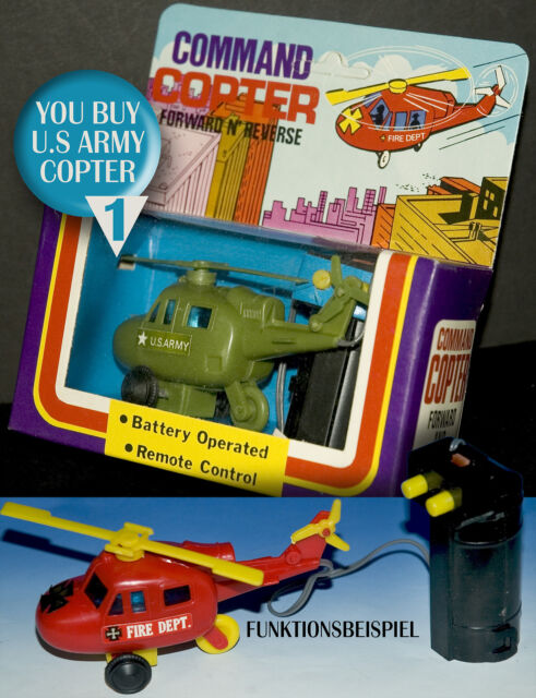 COMMAND COPTER | U.S.ARMY ELEKTRO HUBSCHRAUBER HELICOPTER OVP ACTION FIGURES