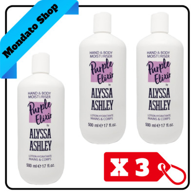 ALYSSA PURPLE ELIXIR KÖRPERMILCH 500 ml DEEP HYDRATISATION PARFÜM (X3)