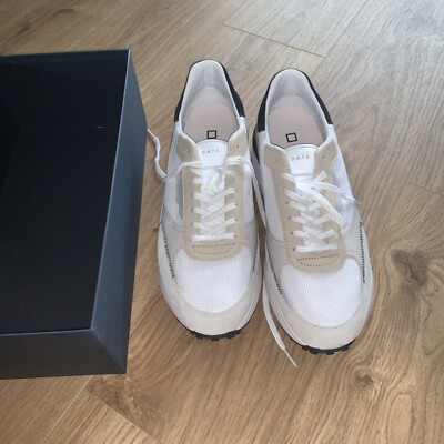 Herren Schuhe, D.A.T.E. Sneaker Lampo Dragon White-Vuoio 8050599275404, Größe 45