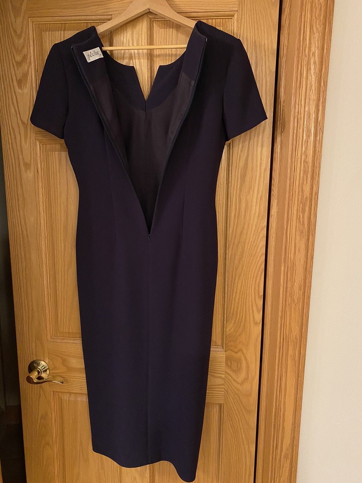 Made in England Womens Sz. UK 10 (US Sz. 6) FullyLined PECHE Navy Blue