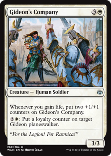 4x Gideon's Company - Planeswalker Deck Exclusive NM-Mint, English War of the Sp - Picture 1 of 1