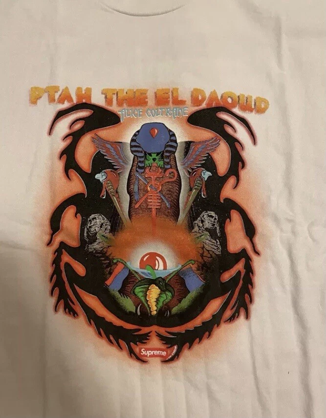 Chemise Supreme Alice Coltrane PTAH El DAOUD grande taille. Neuf scellé. Tee shirt blanc