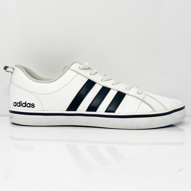 Size 12 - adidas VS Pace White Black for sale online | eBay