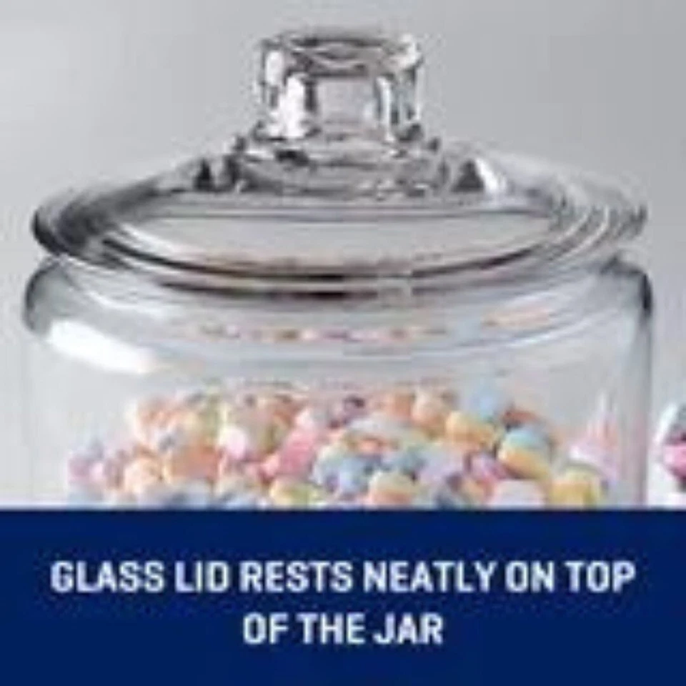 Anchor Hocking Heritage Hill Glass Jar with Lid, 1 Gallon - Image 4 of 4