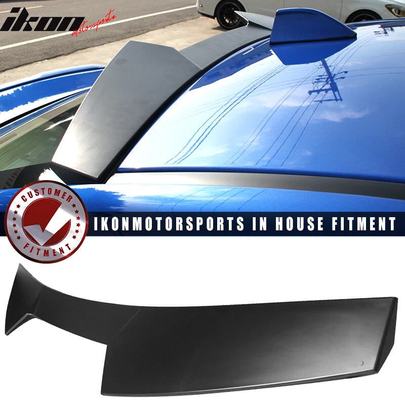 Fits 15-21 Subaru WRX STI V2 Style Rear Roof Window Spoiler Wing ABS Unpainted