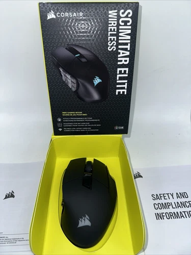 CORSAIR SCIMITAR ELITE RGB WIRELESS MMO Gaming Mouse 26,000 DPI Black