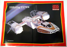 Estes Star Wars Fleet Poster Double Sided Poster Y-Wing Fighter Models 21x15