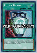 yugioh card pot of duality BP02-EN160 Rare 1st Edition Near Mint A single individual card from the Yu Yugioh Card "Pot of Duality"
