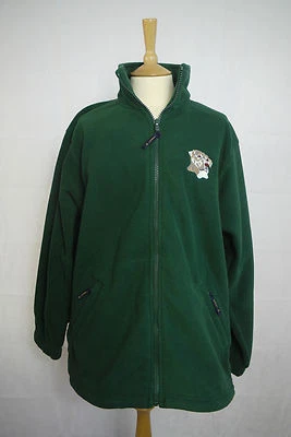 Fleece Jacket With Labrador Retriever Dog Logo - Green - Image 1 of 2