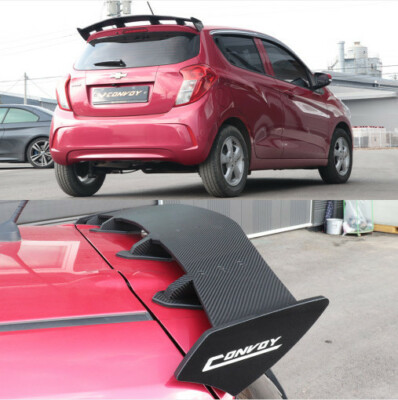 Carbon Wrap Rear Trunk Wing GT Lip Spoiler (Fits: 2016 2023 Chevy