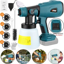Cordless Electric Spray Gun Portable Paint Sprayer Walls Home DIY for Makita 18V