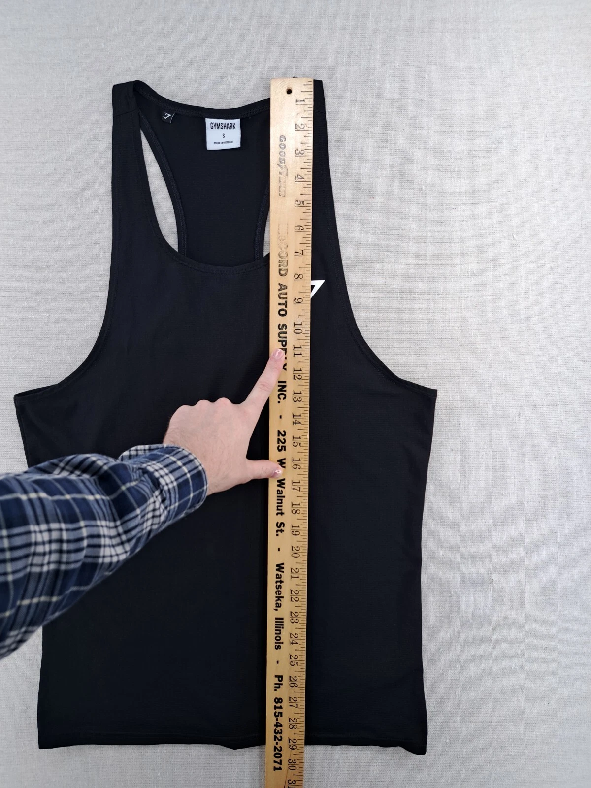 gymshark critical stringer stretch performance tank-top