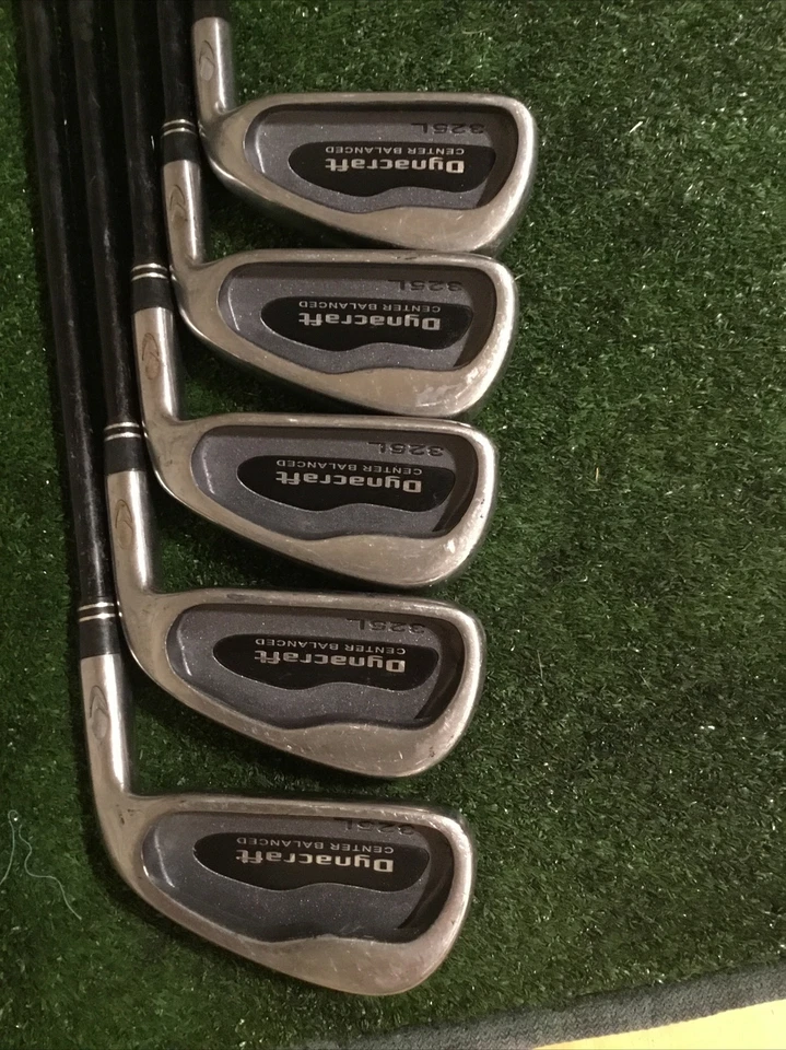 Dynacraft Center Balanced 325L Irons Set 3-9 & SW, LW Stiff Graphite Shafts - Image 2 of 4