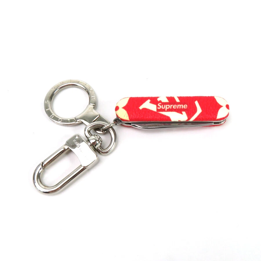 Tilbageholdelse tage stamme Auth LOUIS VUITTON x Supreme Charm Key Ring Pocket knife MP2070 - h29134g |  eBay