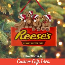 Kurt Adler Hershey's Bears on Reese's Chocolate Ornament