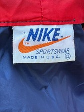 Vintage Nike RARE Men's Full Zip Hooded Windbreaker Jacket Size XL__MADE IN USA.