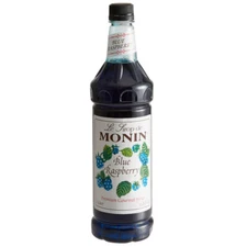 Monin Premium Blue Raspberry Flavoring Syrup 1 Liter 544SYPFR195F