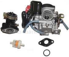 CARBURATORE AUTOMATICO KIT ASPIRAZIONE COLLETTORE per REX BERGAMO 50cc