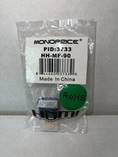 Monoprice HDMI Port Saver Male to Female 90-Degree Gold Plated Connector NEW
