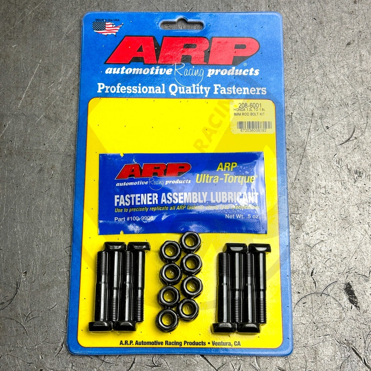 ☆ Bianchi Bolts 純正ビアンキアクセサリー・カーボンボルト-① ☆ ARP 8mm Rod Bolts for Honda Acura 1.2L 1.6L D16A B18A1 B18B1 B20B