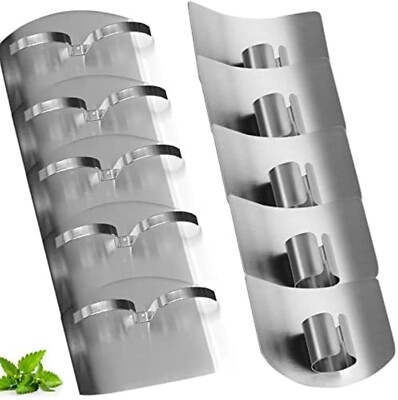 10 Pcs Finger Protector for Cutting Food,Easter Gifts Stainless Steel Finetaur F