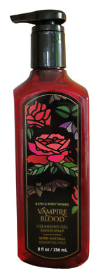 NEW BATH & BODY WORKS VAMPIRE BLOOD Cleansing Gel Hand Soap, 8 OZ