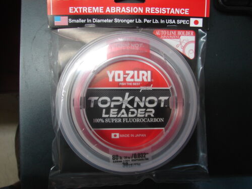 YO-ZURI TOPKNOT LEADER SUPER FLUOROCARBON 80lb 30yd R1235-DP Disappearing Pink - Picture 1 of 1