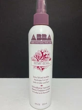 Abba Instant Recall Spray Gel & Acidifier Activate Curl & Lock Color & Perm -8oz