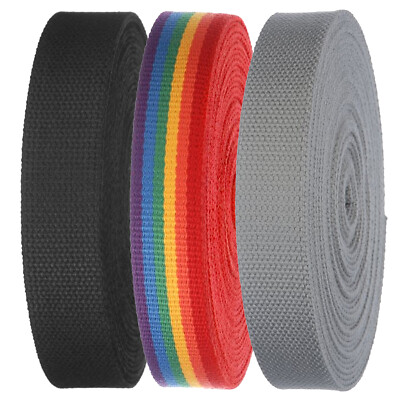 Heavy Duty 1.25''(31.75mm) Wide Canvas Webbing Roll Strap for Belts, Bags, Crafts