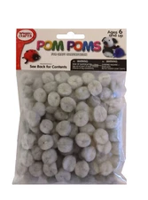 Pom Poms Grey 1 inch