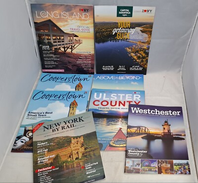 Travel Brochures Guides Maps Long Island Cooperston NY By Rail ETC