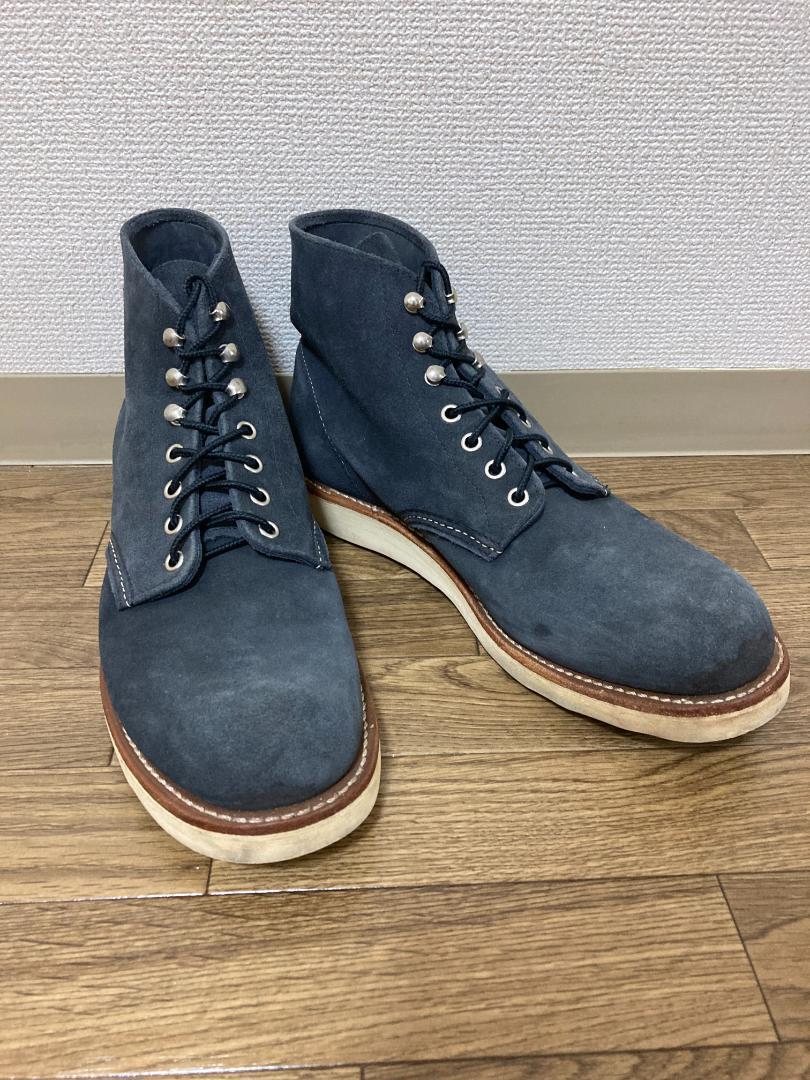 【美品•10年5.5D】レッドウィング8154ビームス別注ネイビースエード RedWing 8154 レッドウィングネイビー スエード