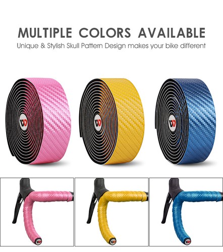 WEST BIKING Road Bike Bicycle Handlebar Tape Carbon Pattern Cycling Tape Pads - Picture 10 of 24