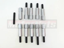 Buick 400 430 455 Chrome Valve Cover Bolt Set Bolts Studs Nuts Stud Hex New!