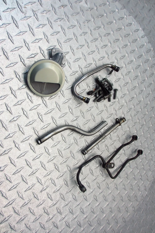 Kawasaki EX500R Ninja 500R 2005 97-09 OEM aceite fluido tubos de refrigeración cárter lote Foto 4 de 4