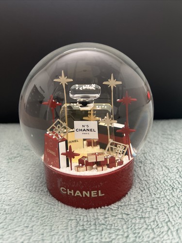 Authentic CHANEL Paris No.5 Perfume Snow Globe Christmas - No Boxes