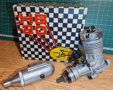 Vintage HB20 Radio Control Model Glow Two Stroke Engine - OS SC ASP Enya