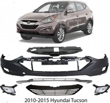 Front Bumper Cover Fascia & Grille Assembly Kit For 2010-2015 Hyundai Tucson