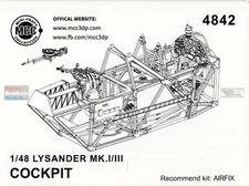 MCC48042 1:48 Mini Craft Collection Lysander Mk.I/II Cockpit (AFX kit)