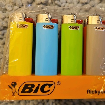 BIC Multicolor 50 ct. Tray Disposable Flame Lighters Plastic Metal Butane 
