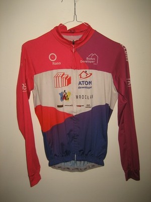 Atom Wroclaw cycling team Poland Rosa jersey shirt maillot size XS