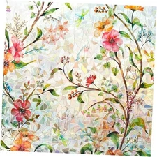 Window Privacy Film - Stained Glass Window Film Static 17.5x78.7 Inches Cosmos