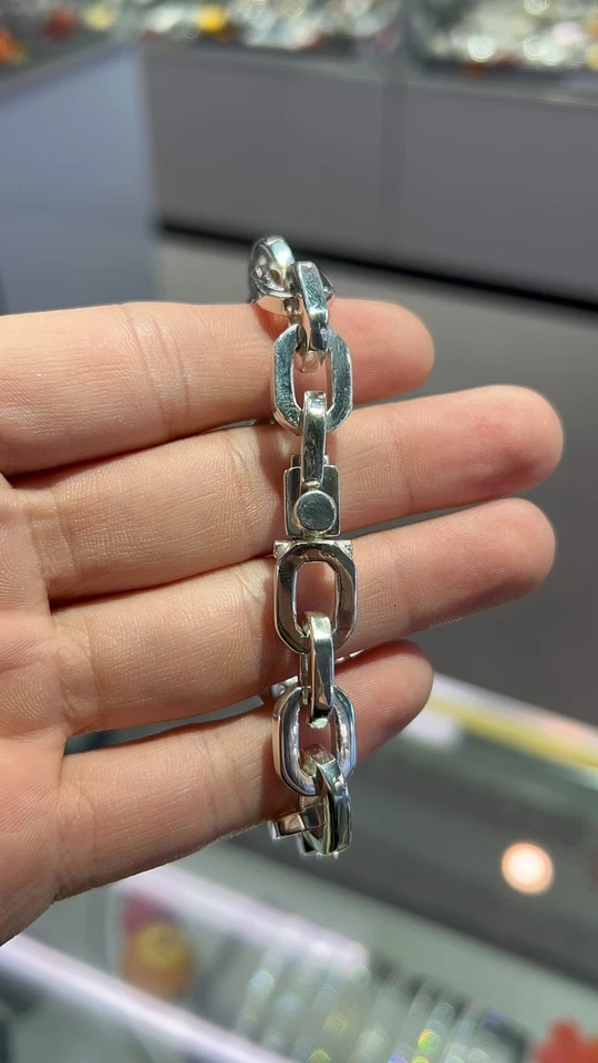 Anchor Chain Sterling Silver Bracelet | Pre-Owned - Image 2 of 4