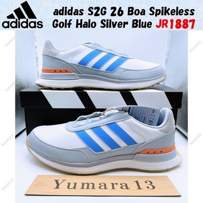 Adidas S2G 26 Boa Spikeless Golf Halo Silber Blau JR1887 Herren Gr.