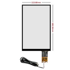 Capacitive Touch Screen USB Cable Plug and Play 183 114mm 182x113mm