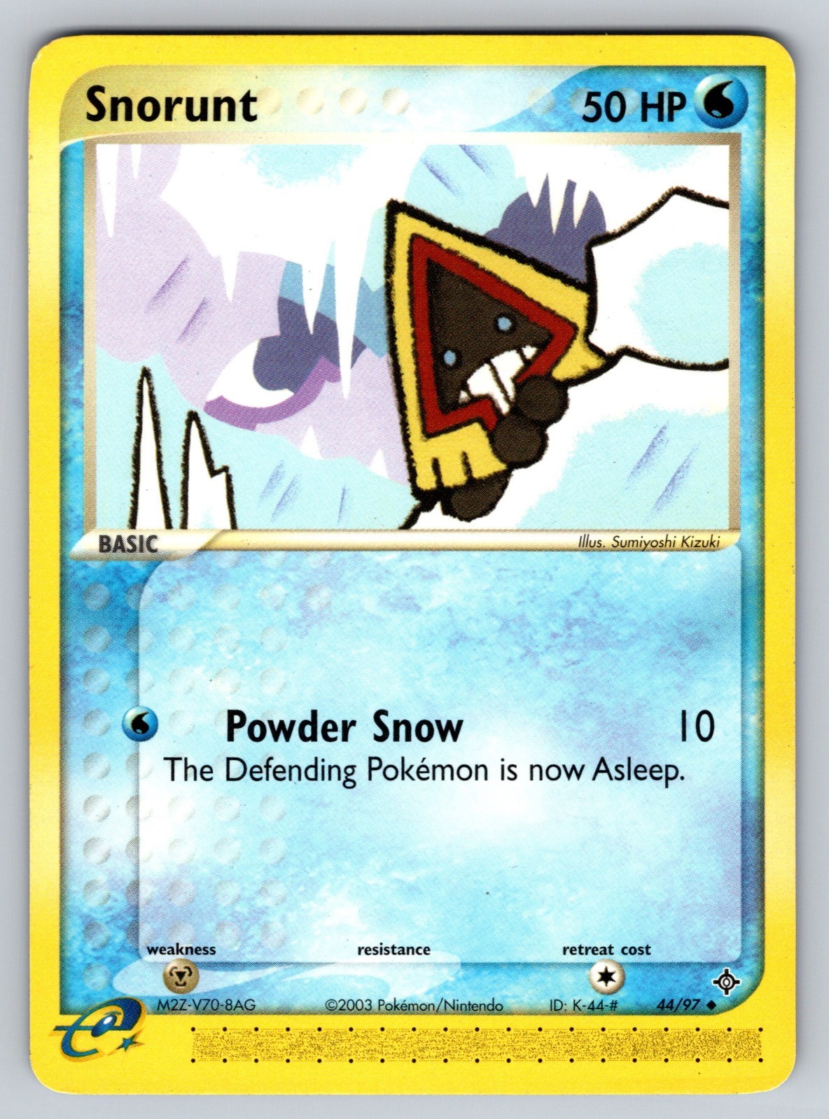 2003 Snorunt 44/97 Uncommon Pokemon Card EX Dragon e-Reader HP