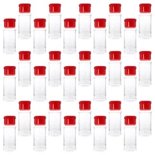 30pcs Spice Dispenser Pepper Shakers Salt Jar Plastic Seasoning Bottle 