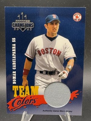 2003 Donruss Champions Team Colors Nomar Garciaparra GU Relic Materials 172/200